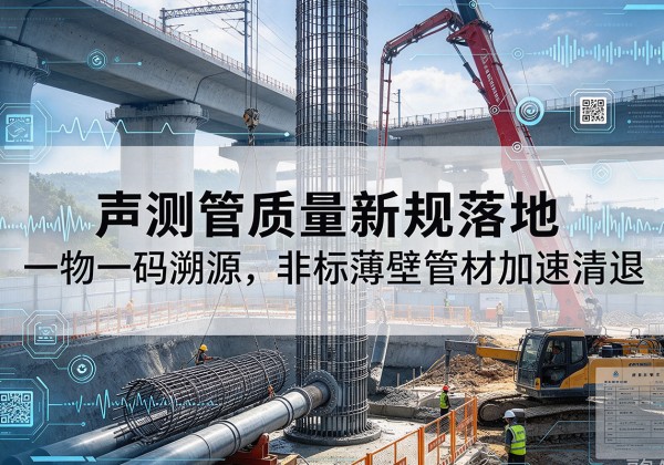 堆龙德庆声测管质量新规落地，一物一码溯源，非标薄壁管材加速清退