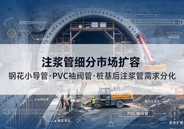 堆龙德庆注浆管细分市场扩容，隧道钢花小导管、PVC 袖阀管、桩基后注浆管需求分化